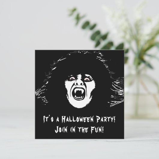 Vampire Chick is een echt verdrag Kaart (Staand voorkant)