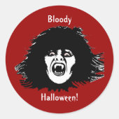 Vampire Chick is een echt verdrag Ronde Sticker (Voorkant)