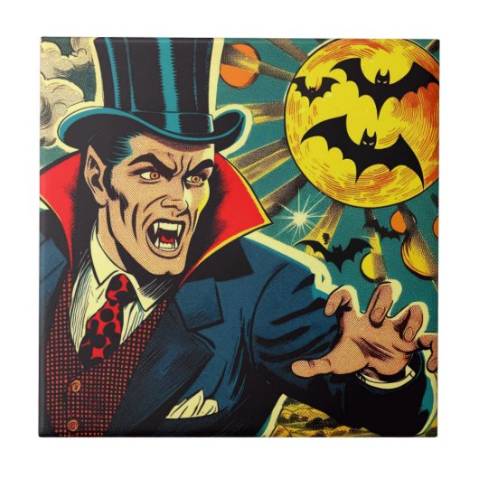 Vampire Comics Tegeltje (Voorkant)