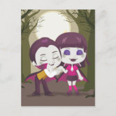 Vampire Couple Briefkaart (Voorkant)