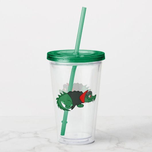Vampire Crocodile Acryl Drinkbeker (Achterkant)