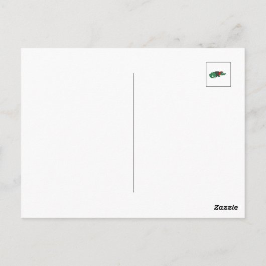 Vampire Crocodile Briefkaart (Achterkant)