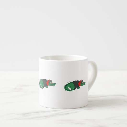 Vampire Crocodile Espresso Kop (Voorkant rechts)