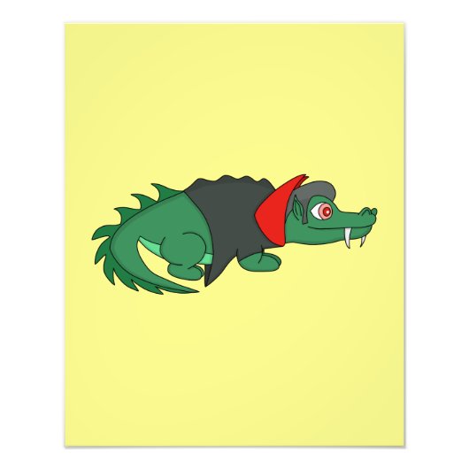 Vampire Crocodile Foto Afdruk (Voorkant)