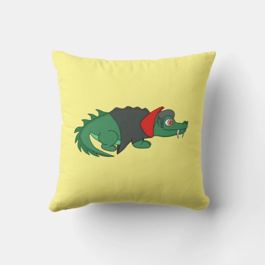 Vampire Crocodile Kussen (Achterkant)