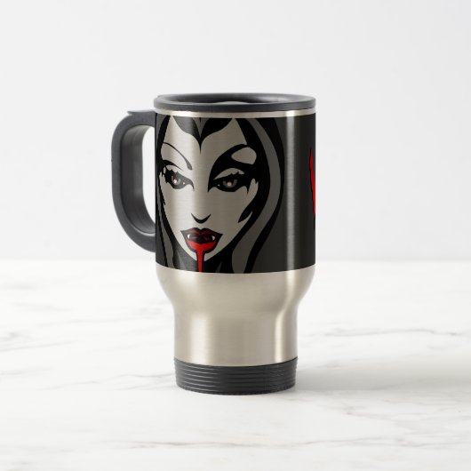 Vampire Cup Vampire Gifts Travel Mugs Reisbeker (Voorkant links)