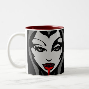Vampire Cup Vampire Gifts Travel Mugs Tweekleurige Koffiemok