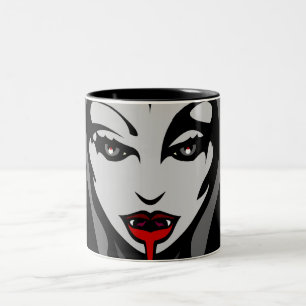 Vampire Cup Vampire Gifts Travel Mugs Tweekleurige Koffiemok