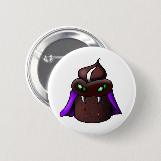 Vampire Cupcake Button (Voorkant /achterkant)