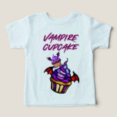 Vampire Cupcake Kinder Halloween T-Shirt – Schatti (Design voorkant)