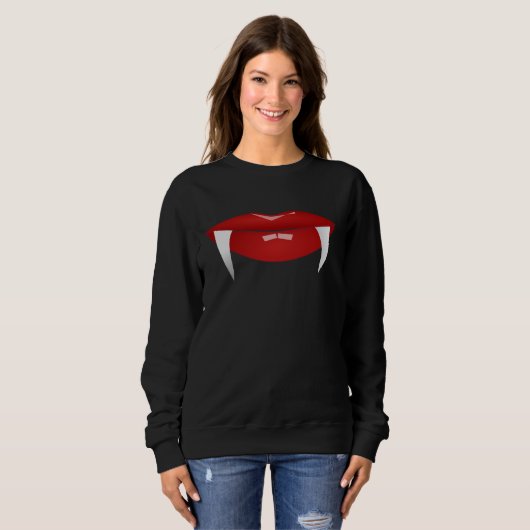 VAMPIRE DAMES HALLOWEEN T-SHIRTS SWEATSHIRTS (Voorkant volledig)