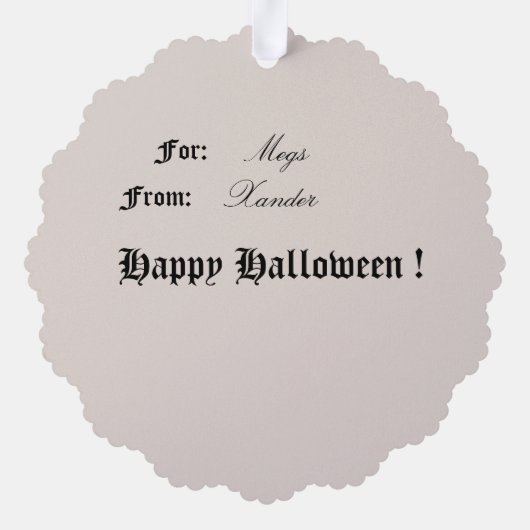  Vampire Doll Ornament Kaart (Achterkant)