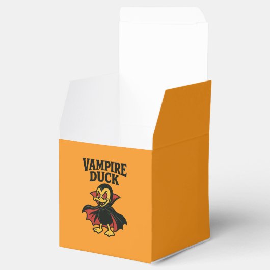 Vampire Duck - Grappige Cartoon Halloween Ontwerp Bedankdoosjes (Geopend)