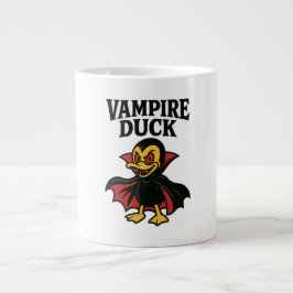 Vampire Duck - Grappige Cartoon Halloween Ontwerp Grote Koffiekop