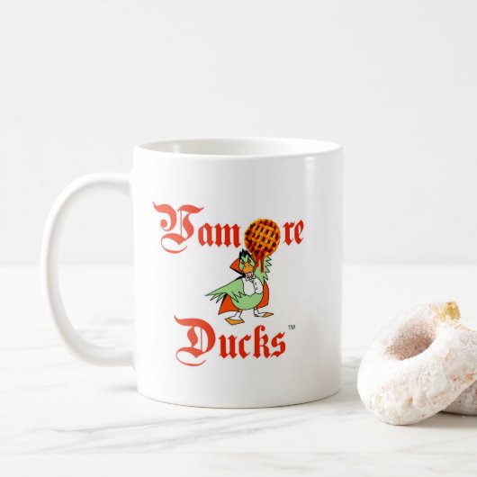 Vampire Ducks 2-logo Koffiemok (Met donut)