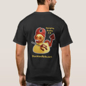 Vampire Ducky 2.0 Duckies Rule (Black T-Shirt) T-shirt (Achterkant)