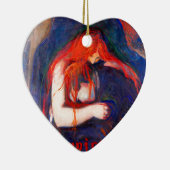 Vampire Edvard Munch Keramisch Ornament (Rechts)