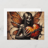 Vampire Elf Horror Briefkaart (Voorkant / Achterkant)