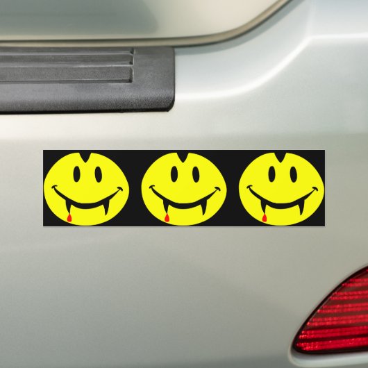 vampire emoji dracula bumpersticker (Op auto)