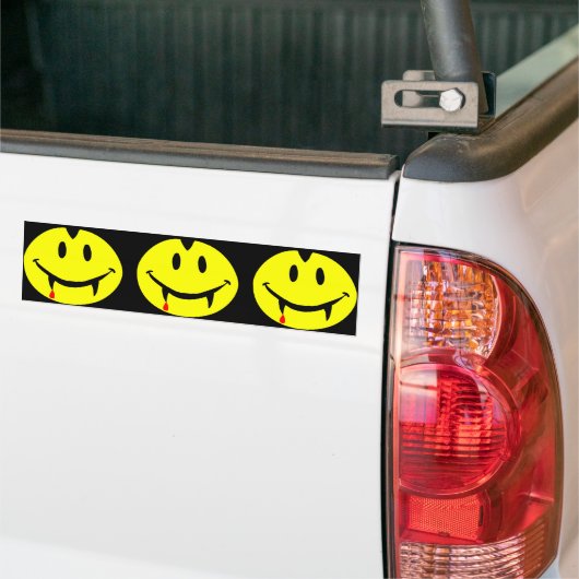 vampire emoji dracula bumpersticker (Op Truck)