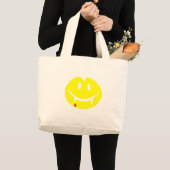 vampire emoji dracula grote tote bag (Voorkant (product))