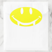 vampire emoji dracula ovale sticker (Tas)
