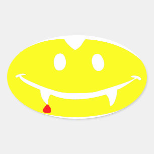 vampire emoji dracula ovale sticker
