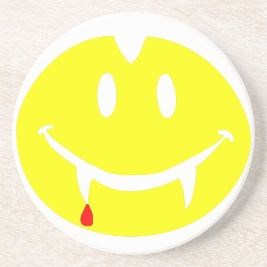 vampire emoji dracula zandsteen onderzetter (Voorkant)