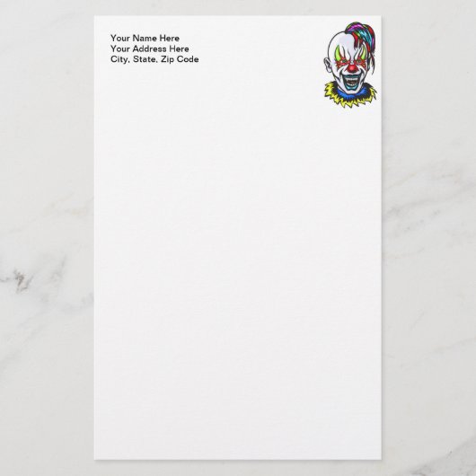 Vampire Evil Clown Briefpapier (Voorkant)
