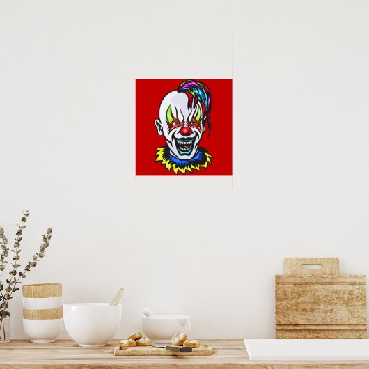 Vampire Evil Clown Poster (Keuken)