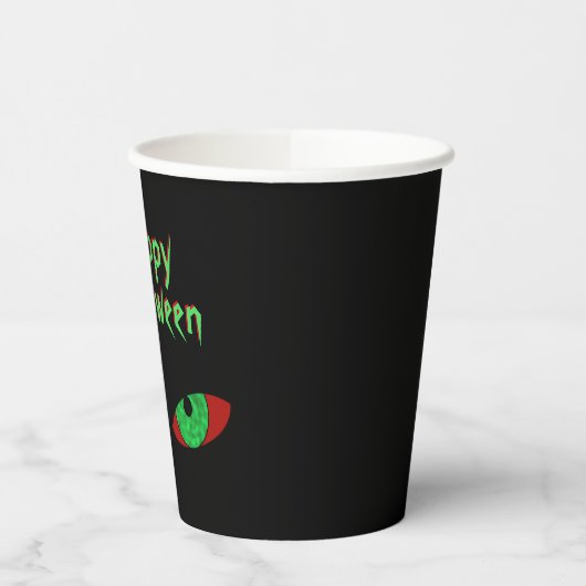 Vampire Eyes Happy Halloween Drink Cup Papieren Bekers (Links)