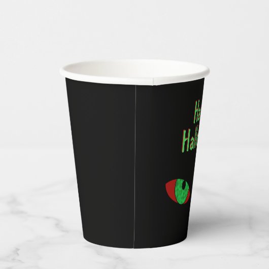 Vampire Eyes Happy Halloween Drink Cup Papieren Bekers (Rechts)