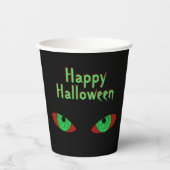 Vampire Eyes Happy Halloween Drink Cup Papieren Bekers (Voorkant)