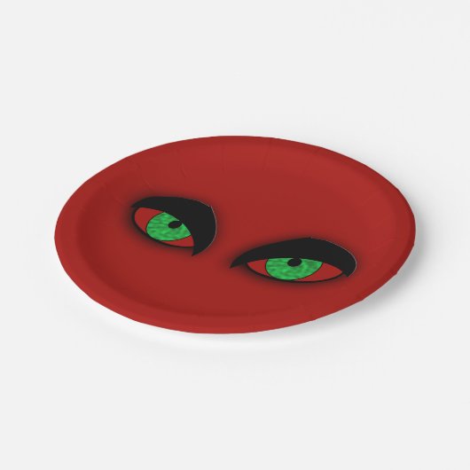 Vampire Eyes Papieren Bordje (Gekanteld)