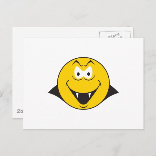 Vampire Face Briefkaart (Voorkant / Achterkant)