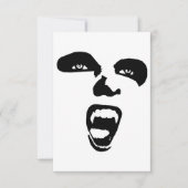 Vampire Face Horror Gothic original art Bedankkaart (Voorkant)