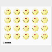 Vampire Face Ronde Sticker (Vel)