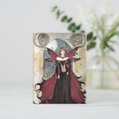 Vampire Fairy Briefkaart (Staand voorkant)