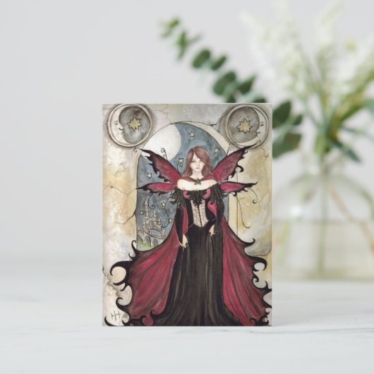 Vampire Fairy Briefkaart (Staand voorkant)
