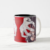 Vampire Fan Beker Tweekleurige Koffiemok (Voorkant rechts)