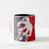 Vampire Fan Beker Tweekleurige Koffiemok (Voorkant links)