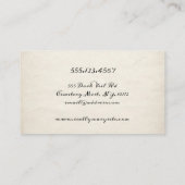 Vampire Fang Blood Halloween Visitekaartje (Achterkant)