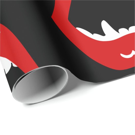 Vampire Fangs Spooky eng monster Cadeaupapier (Rol Hoek)