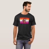 Vampire Fangs Teeth Lesbian Pride Flag Halloween P T-shirt (Voorkant volledig)