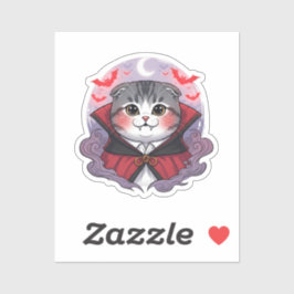Vampire Fold - Schattigee Schotse Vouw Vampier Cat Sticker