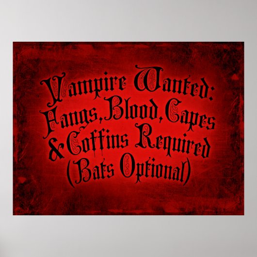 Vampire Gewenst Poster (Voorkant)