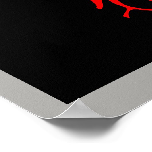 Vampire Gezochte Grappig Gothic Art Print (Hoek)