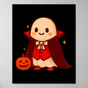 Vampire Ghost Shirt Schattige Dracula Halloween Po Poster
