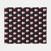 Vampire Ghosts op zwart Fleece Deken (Voorkant (Horizontaal))