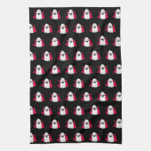 Vampire Ghosts op zwart Theedoek (Verticaal)